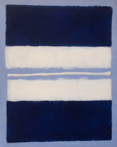 Schilderij getiteld "Blue Sky" door Cyril Walker, Origineel Kunstwerk, Acryl