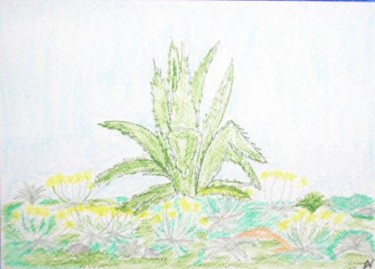 Картина под названием "Plante" - Cyrus, Подлинное произведение искусства, Масло
