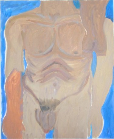 Peinture intitulée "3 nus" par Cyrus, Œuvre d'art originale, Huile
