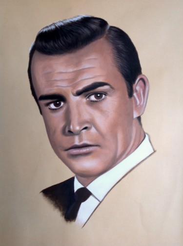 Peinture intitulée "Sean Connery" par Czart, Œuvre d'art originale, Acrylique