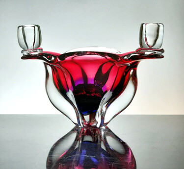 「Sommerso Vasa- Jan…」というタイトルのデザイン Czech Art Glassによって, オリジナルのアートワーク, テーブルアート