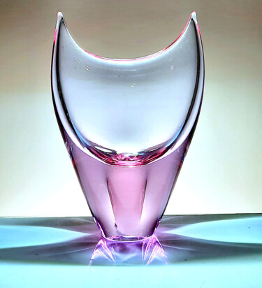 Design getiteld "Sommerso Vase- Milo…" door Czech Art Glass, Origineel Kunstwerk, Tabel kunst