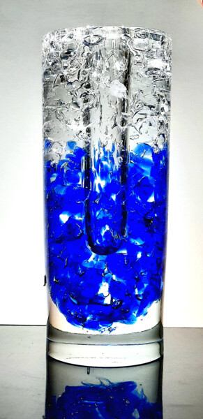 Design / Projektowanie użytkowe zatytułowany „Artisitc Blue Vase…” autorstwa Czech Art Glass, Oryginalna praca, Sztuka stoło…