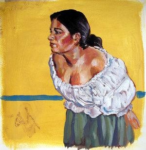 Painting titled "Gypsy Me" by Christina Zuloaga, Original Artwork