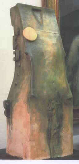 Sculpture titled "contenitore a fasce…" by D'Ambros Aferrigno, Original Artwork