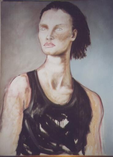 Painting titled "SARA" by D'Ambros Aferrigno, Original Artwork