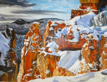 Peinture intitulée "Bryce Canyon (USA)…" par Daniele Baille Barrelle, Œuvre d'art originale, Autre