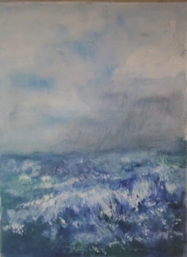 Peinture intitulée "entre-ciel-et-mer.j…" par Marie-Lise Courtel, Œuvre d'art originale