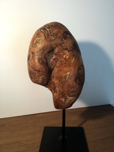 Sculpture titled "Puella" by D Delahoulle, Original Artwork, Wood