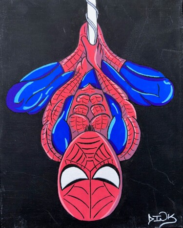 Dessin intitulée "SPIDER MAN" par D.Ink, Œuvre d'art originale, Marqueur