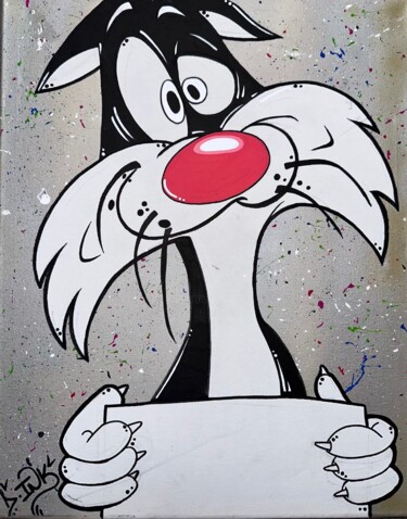 Painting titled "GROSMINET" by D.Ink, Original Artwork, Acrylic