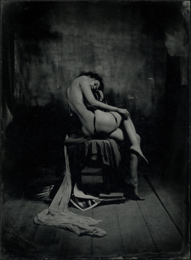 Photography titled "girl on a chair" by Pavel Titovich, Original Artwork, Non Manipulated Photography