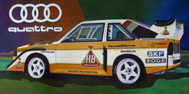 Painting titled "Audi Sport Quattro…" by D-Marko-O, Original Artwork, Acrylic