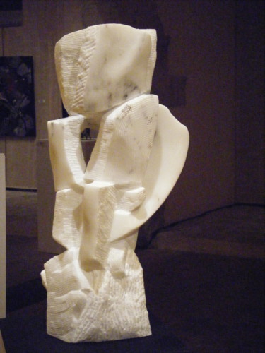 Sculpture titled "Construction" by Denis Pugnere, Original Artwork, Stone