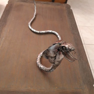 Sculpture titled "Cobra" by D.S.A.Rt, Original Artwork, Metals