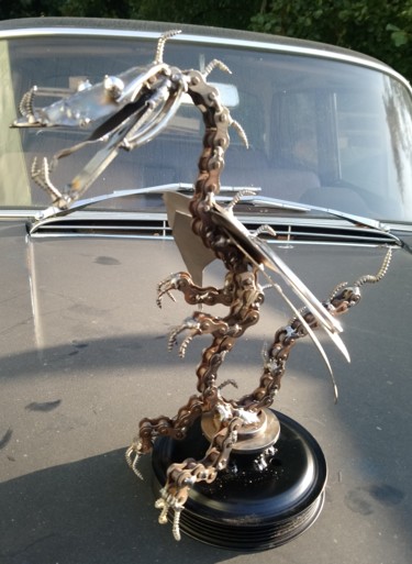 Sculpture titled "Gargouille" by D.S.A.Rt, Original Artwork, Metals