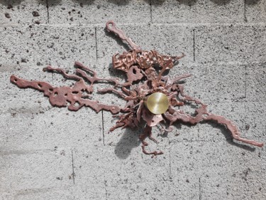 Skulptur mit dem Titel "Explosion" von D.S.A.Rt, Original-Kunstwerk, Metalle