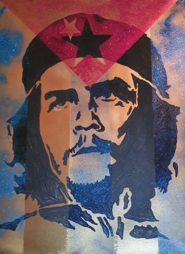 Painting titled "Ernesto Che Guevara" by D.S.A.Rt, Original Artwork, Acrylic