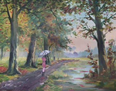 Pintura titulada "Journée d'automne" por D.S.A.Rt, Obra de arte original, Acrílico