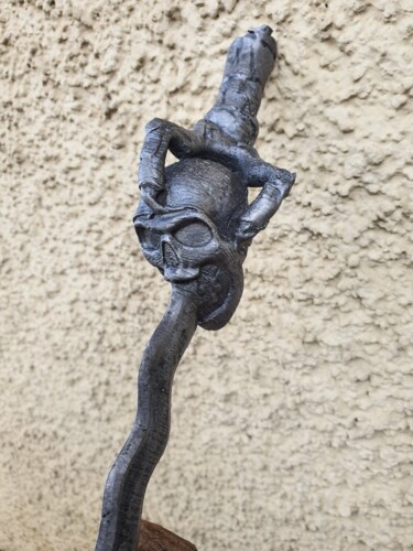 Sculpture intitulée "Dague d'exorcisme a…" par D.S.A.Rt, Œuvre d'art originale, Aluminium