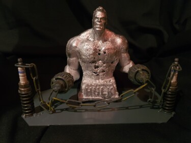 Scultura intitolato "HULK, puissant, ind…" da D.S.A.Rt, Opera d'arte originale, Alluminio