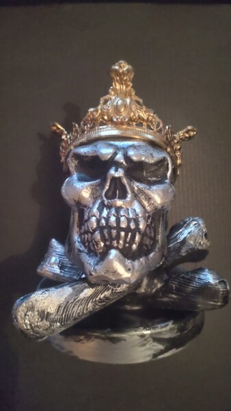 Scultura intitolato "The King of The Dead" da D.S.A.Rt, Opera d'arte originale, Alluminio