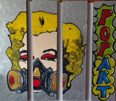 Schilderij getiteld "Maryline Monroe Inf…" door D.S.A.Rt, Origineel Kunstwerk, Acryl