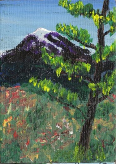 Painting titled "The Blossoming Rock…" by David Chupp, Original Artwork