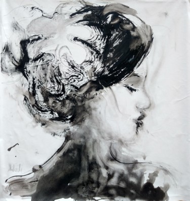 Malerei mit dem Titel "Misteriosa" von Rasim Michaeli, Original-Kunstwerk, Öl
