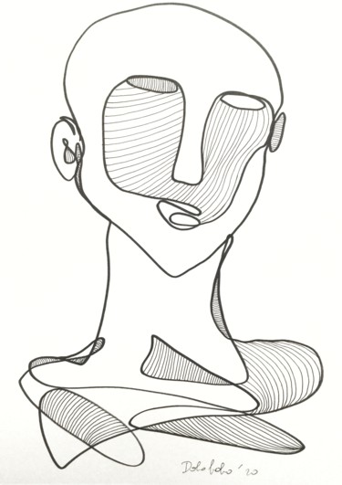 图画 标题为“figura 02” 由Dabobabo, 原创艺术品, 圆珠笔