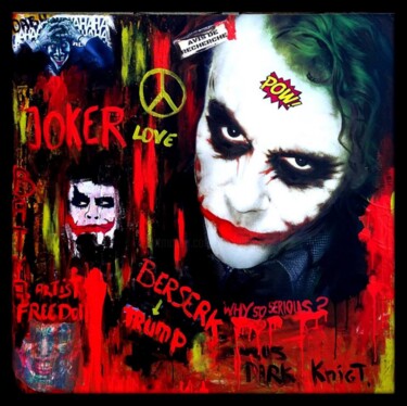 Peinture intitulée "joker.jpg" par Dabu., Œuvre d'art originale, Acrylique