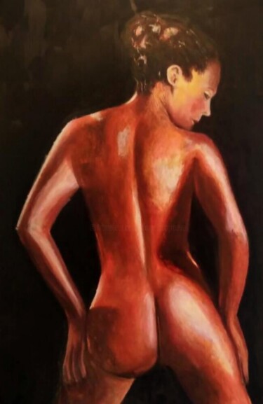 Painting titled "EVE." by Dabu., Original Artwork, Oil