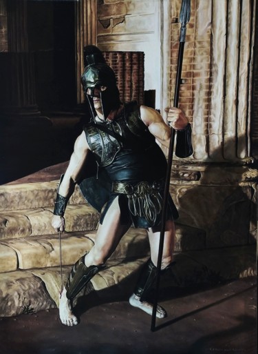 Pintura titulada "Achille" por Stefano D'Acunto, Obra de arte original, Oleo