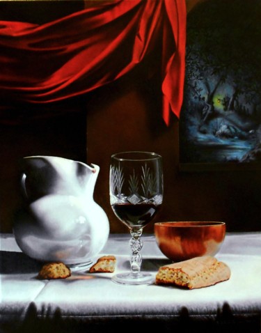 Painting titled "prima-della-passione" by Stefano D'Acunto, Original Artwork