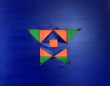 Peinture intitulée "monochrome2 fenêtré…" par Conceycam, Œuvre d'art originale, Acrylique
