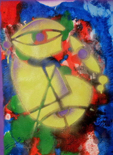 Картина под названием "13" - Conceycam, Подлинное произведение искусства, Рисунок распылителем краски
