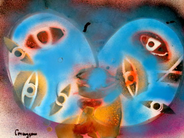 Peinture intitulée "50" par Conceycam, Œuvre d'art originale, Bombe aérosol