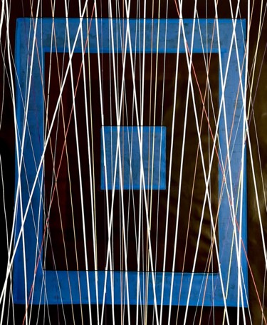 Peinture intitulée "Automn window" par Conceycam, Œuvre d'art originale, Acrylique Monté sur Châssis en bois