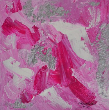 Peinture intitulée "Pink" par Adeline Da Cruz, Œuvre d'art originale, Acrylique Monté sur Carton