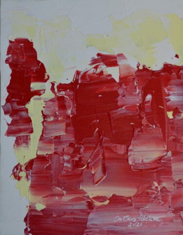 Peinture intitulée "Red" par Adeline Da Cruz, Œuvre d'art originale, Acrylique Monté sur Carton