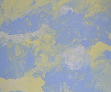 Peinture intitulée "Abstract sky" par Adeline Da Cruz, Œuvre d'art originale, Acrylique Monté sur Châssis en bois