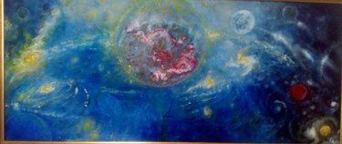 Painting titled "creation-de-la-gala…" by Christ-Ange, Original Artwork, Acrylic