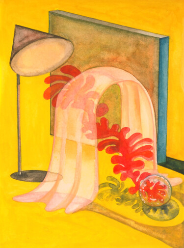 Pittura intitolato "Living Environment…" da Kim Dahyun, Opera d'arte originale, Acquarello