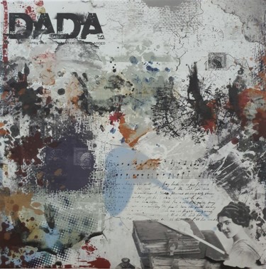 Lady Dada, forever Printmaking titled "Lady Dada, forever" by Viorel Florin Costea (DadaVFC), Original Art, Digital Painting Mounted on Stretch…
