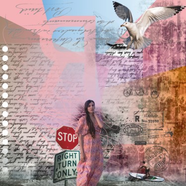 Dreams about hope. Pink hope! Incisioni, stampe intitolato "Dreams about hope.…" da Viorel Florin Costea (DadaVFC), Opera d'arte originale, Pittura digita…