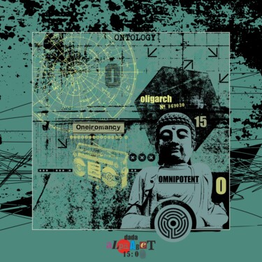 The Dada Alphabet, 15 O Printmaking titled "The Dada Alphabet,…" by Viorel Florin Costea (DadaVFC), Original Art, Digital Painting