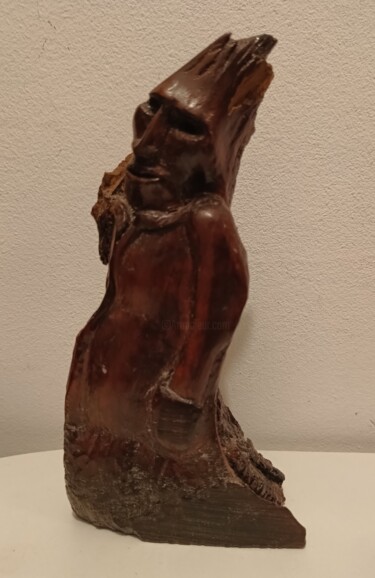Skulptur mit dem Titel "Willow" von Daddy Noob, Original-Kunstwerk, Holz
