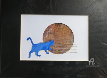 Textile Art titled "gatto21.jpg" by Dade, Original Artwork