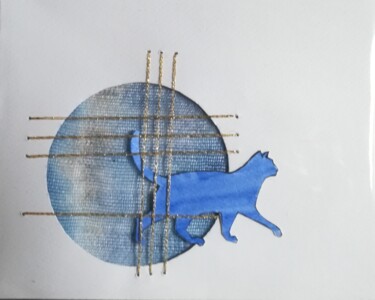 Colagens intitulada "gatto-5.jpg" por Dade, Obras de arte originais