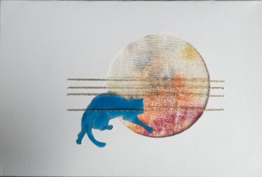 Collages intitolato "gatto14.jpg" da Dade, Opera d'arte originale